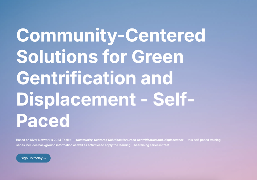 New Online Training Series: Community-Centered Solutions for Green Gentrification and Displacement